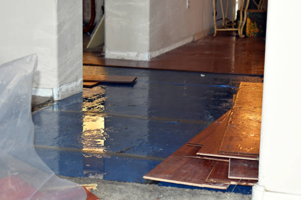 Professional Emergency Water Damage Restoration technician working in Chinook, WA
